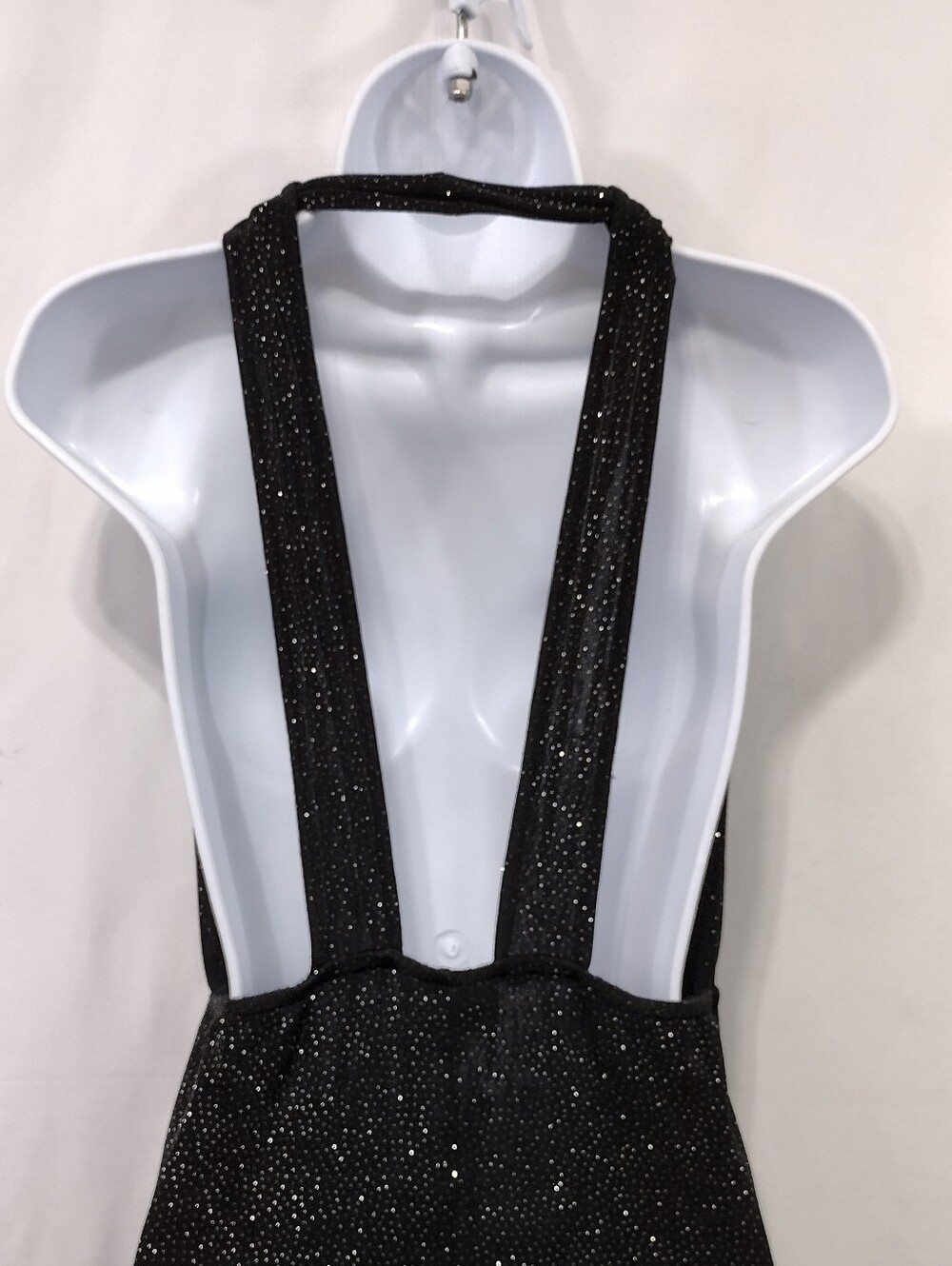 Styleworks Sparkle V-Neck Dress Women's 12 Black Party Retro Y2K 90s Romantic - Picture 5 of 7